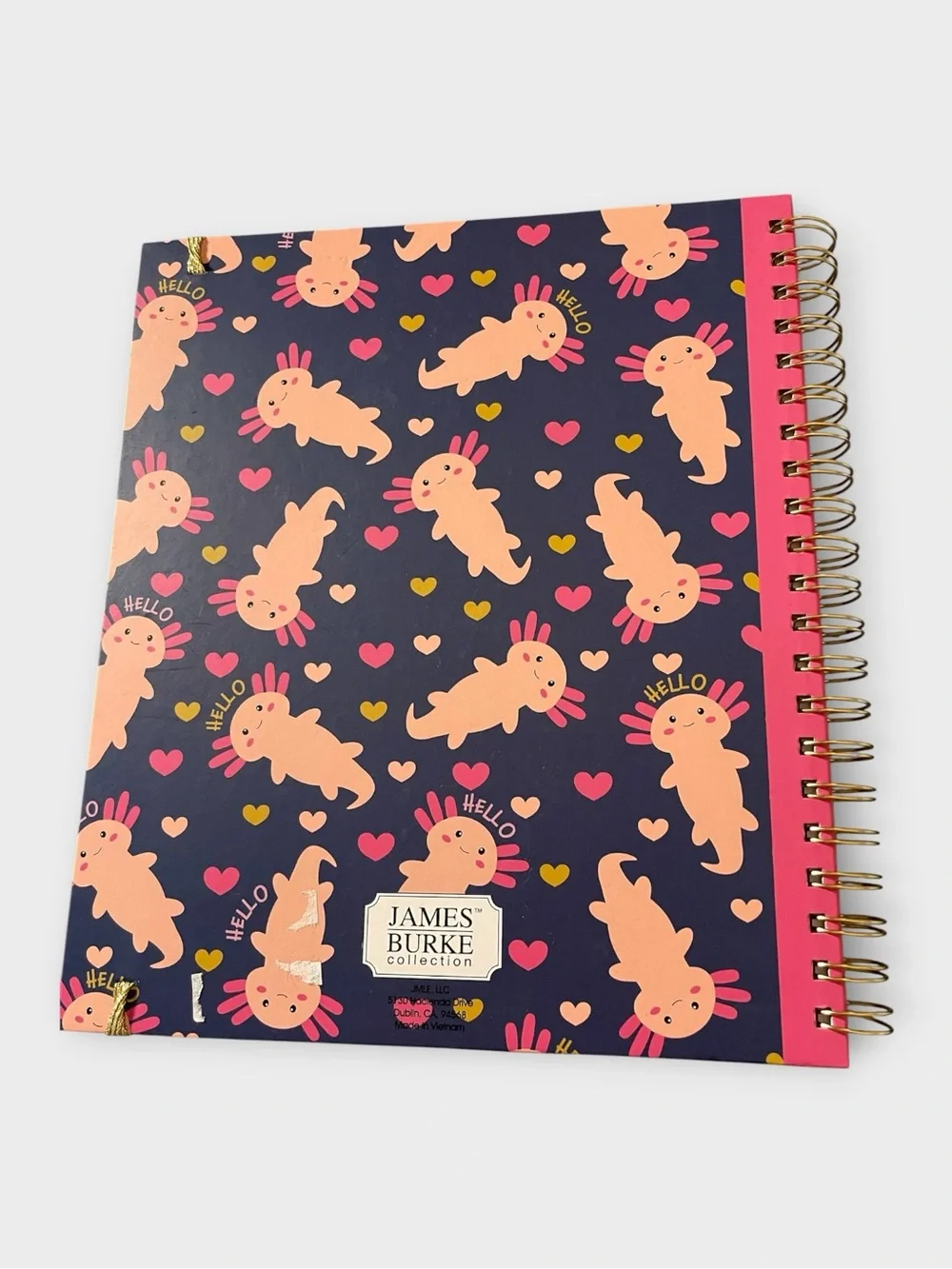 🌸 Meet Your New Favorite Organizer: James Burke Axolotl Spiral Notebook 🌸